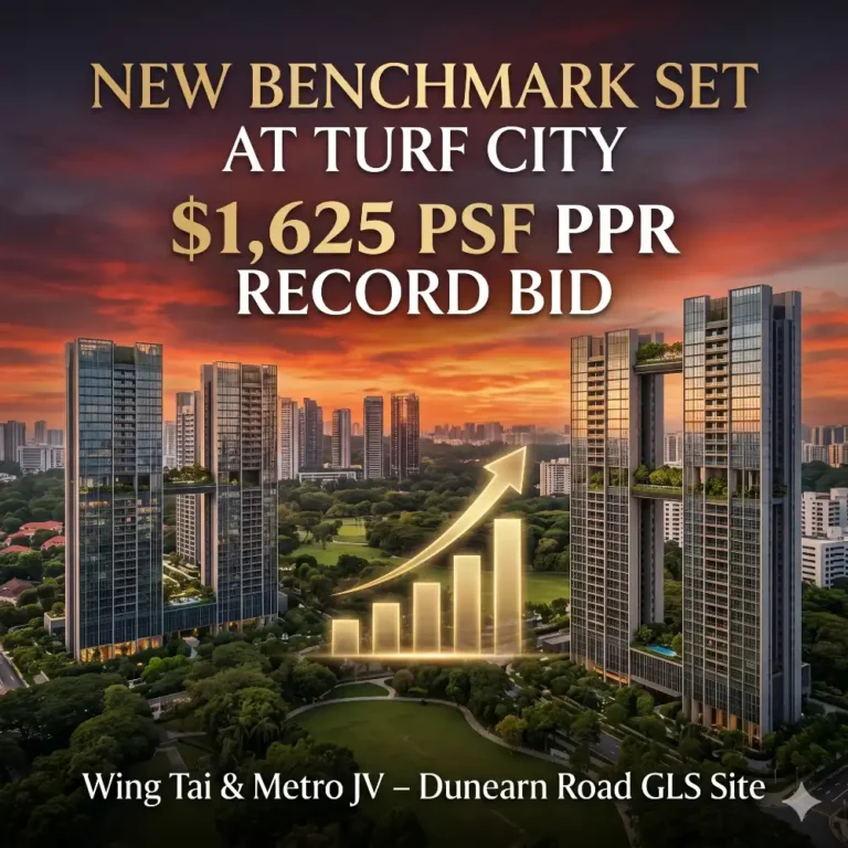 Read more about the article Wing Tai–Metro JV Tops Bids for Second Turf City GLS Site at Dunearn Road — New Price Benchmark Set